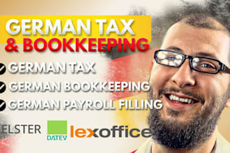 do datev, lexoffice, german bookkeeping, tax, via elster and payrooll fillings