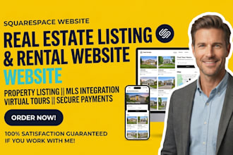 build real estate listing rental website squarespace property listing website