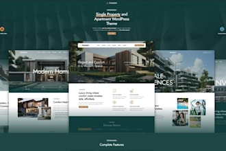redesign real estate developer website property agency website rental listing