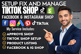 do tiktok shop setup tiktok shop dropshipping instagram facebook tik tok shop