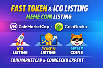 do fast token listing, ico listing, meme coin listing, coinmarketcap, coingecko