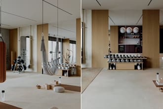 modern gym interior home gym fitness studio wellness space 3d visualization