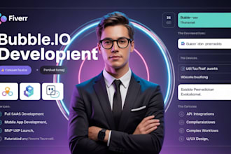be bubble io developer for your bubble mvp, bubble mobile apps, bubble ai apps