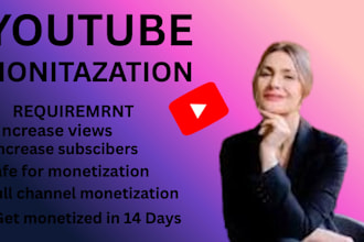 do professional for youtube channel monetization