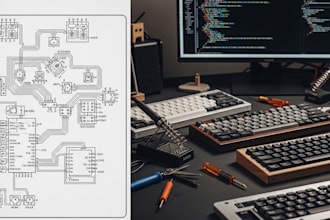design custom mechanical keyboard pcbs, schematics, enclosures and firmware