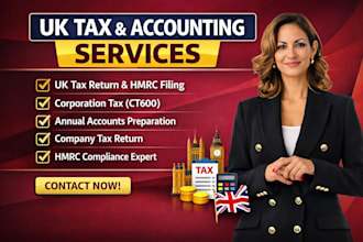 prepare and file your UK tax return, corporation tax, and annual accounts