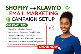 setup shopify klaviyo email marketing for shopify store, shopify email marketing