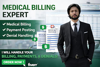do medical billing, payment posting, denial handling