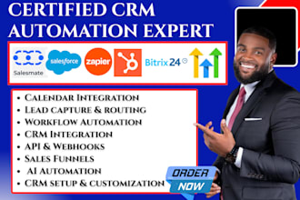 facebook ads gohighlevel zapier automation salesmate CRM hubspot bitrix24 slack