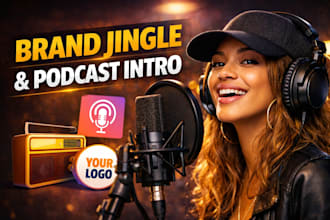 write and sing a custom brand jingle, podcast intro, radio jingle or audio logo