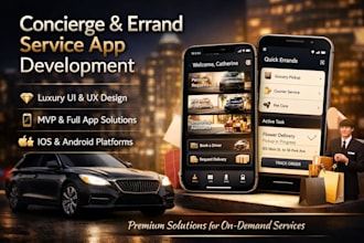 build custom concierge service app, luxury concierge app, errand service app