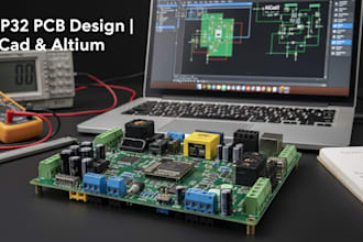 do esp32 schematic pcb board design, circuit design in kicad altium