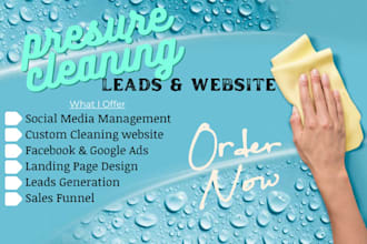 pressure washing leads gutter cleaning leads commercial cleaning website ads
