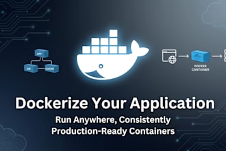 dockerize your application and set up docker workflow