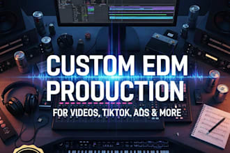 produce custom edm music for any of your projects