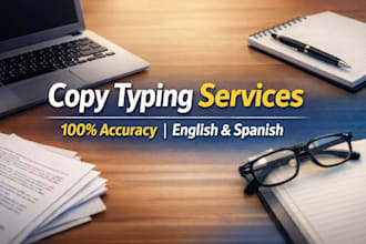 copy typing document text service