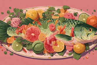 draw food or drink in my illustration style