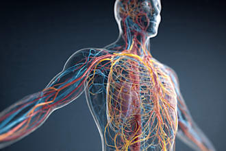 draw anatomy and medical vector illustration