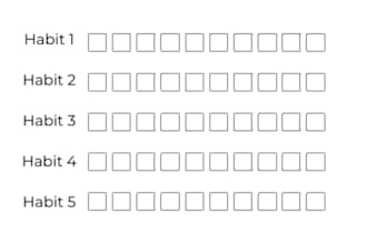 provide a simple 30 day habit tracker printable PDF