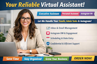 executive assistant personal virtual assistant email assistant instagram VA