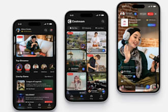 develop livestreaming app video streaming app music streaming website music app