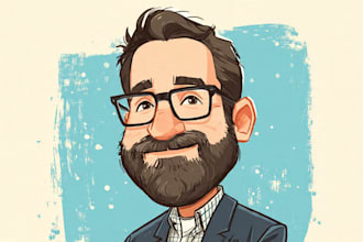 draw artistic cartoon caricatures