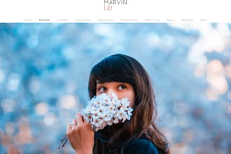 redesign photography website creative portfolio website personal gallery website