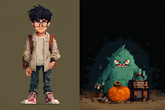 draw a marvelous pixel art portrait from your photo
