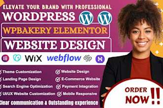 customize wpbakery elementor website design lovable to wordpress website design