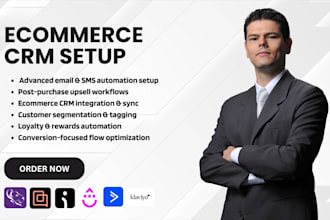 setup ecommerce CRM klaviyo loyaltylion gorgias omnisend activecampaign drip