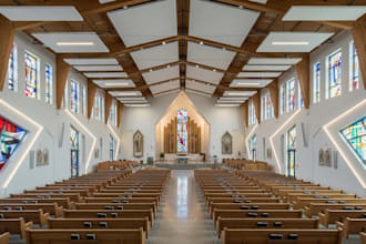 deliver professional 3d church interior and exterior visualization