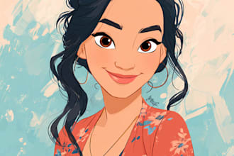 make an cartoon into disney cartoon portrait