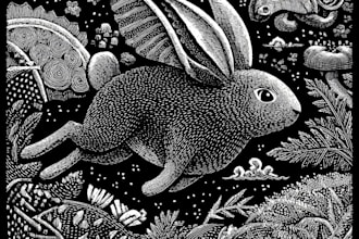 draw high quality linocut illustration for shirt design