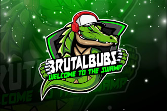 design your logo gaming, sport, esport, awesome mascot