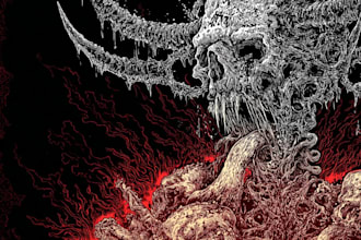 create brutal gore death metal artwork