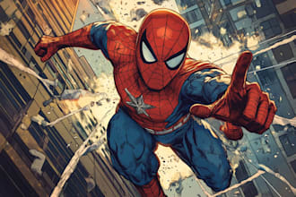 superhero character for comics