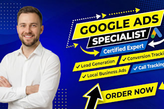 set up google ads campaigns with call and lead tracking for local businesses