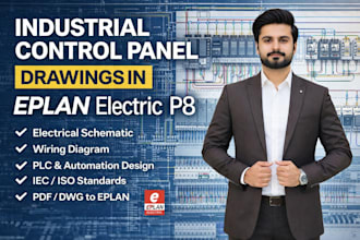 drawing industrial control panel wirings schematic using eplan electric p8