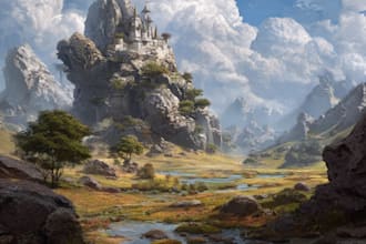 illustrate cityscape, architecture, landscape for you