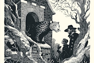 create stunning linocut or woodcut style illustrations