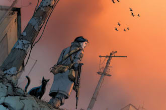 create ai comic book, illustrations any style