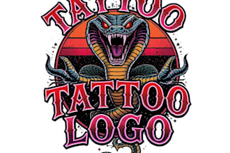 create a unique custom tattoo logo design
