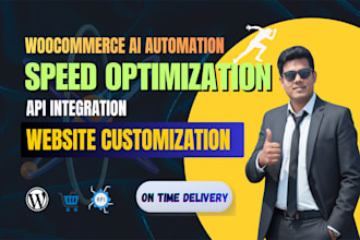 wordpress speed optimize and woocommerce with ai and custom plugins