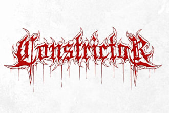 design black metal logo for your band