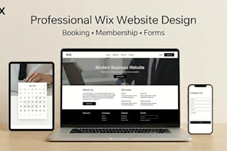 build a professional wix website or redesign with booking, membership and forms