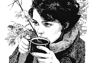 create artistic linocut illustration with fast delivery