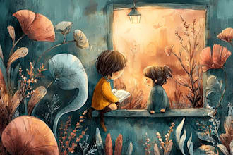 make children book illustrations and kids cover illustration