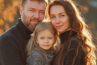 enhance family couple and portrait photos