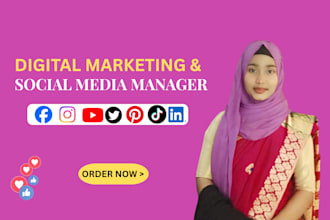 be your professinal social media manager and contant creator