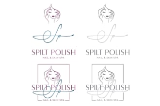 do professional modern minimalist spa and esthetics logo design